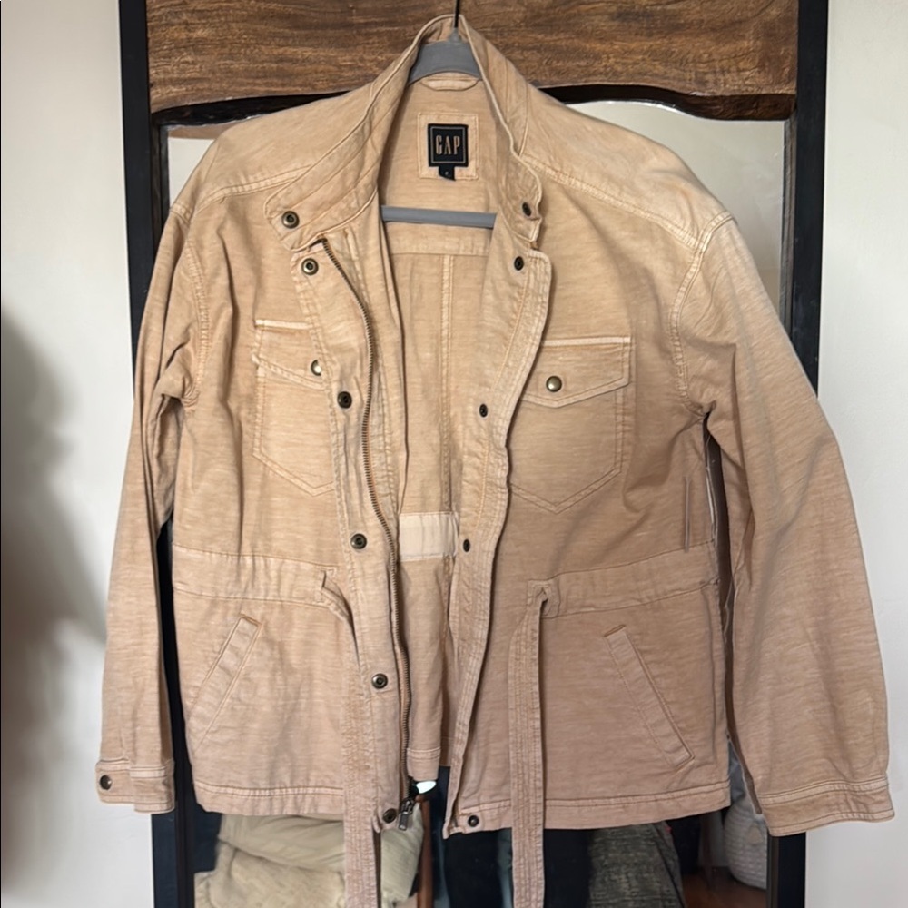 GAP Tan Utility Jacket Lightweight Casual Style